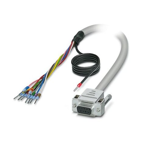Câble série Sub-D à 9 broches vers Sans connecteur, longueur 6m, Phoenix Contact ( Prix pour 1 )