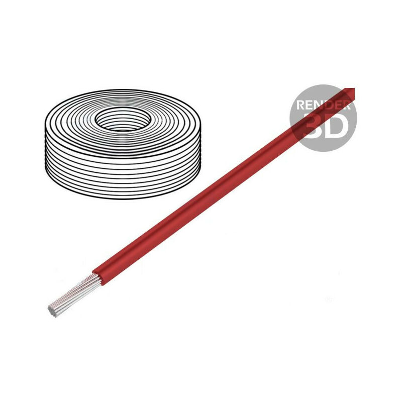 

Cable Silicona 2,5mm 500v Rojo