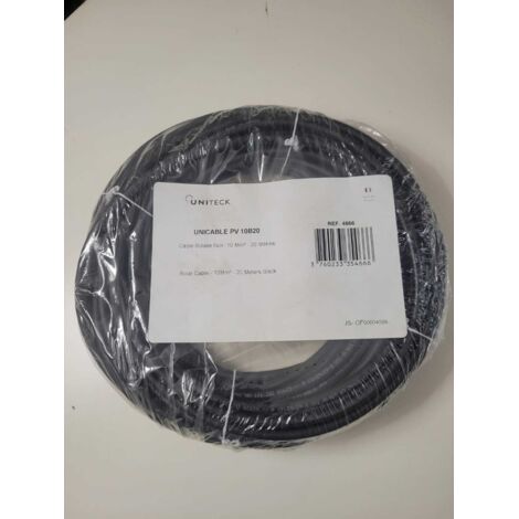 Câble solaire 10 mm2 - Longueur 20 m