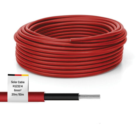 Câble solaire digitus h1z2z2-k 6 mm² 50 m flexible UV résistant