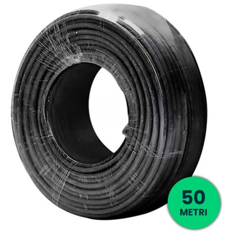 Câble solaire V-TAC 6 mm² monoconducteur noir, bobine de 50 mètres