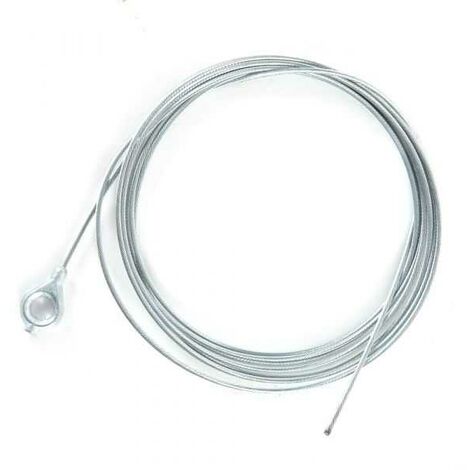 Câble souple Ø1,5 mm. L : 2,5 m. Avec oeillet Ø 6,35 mm