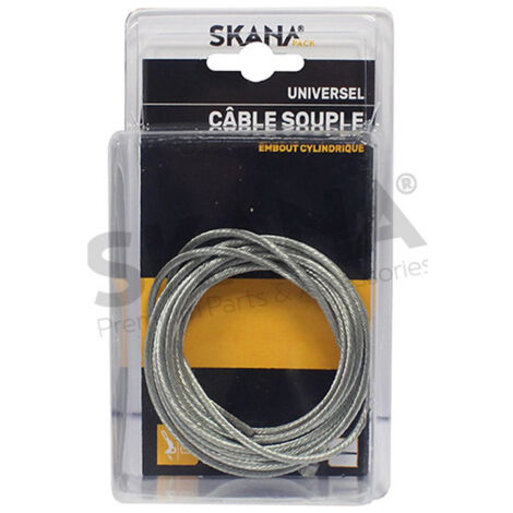 Câble Souple ø : 2,5 Mm Avec Embout Cylindrique étagé. Longueur : 2,5 M.