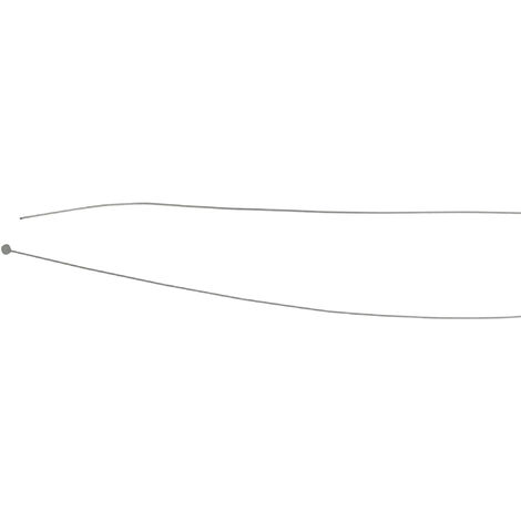 Câble souple à embout tonneau - Longueur totale : 2500mm Ø: ext: 1,2mm
