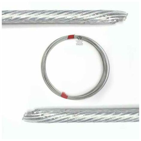 Câble souple, corde à piano. Diamètre : 2 mm. Rouleau 25 m