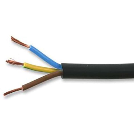 lot de 5 m câble électrique 1 x 0,75 mm2  multibrins fil souple bleu 