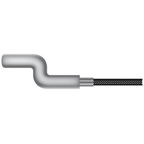 Câble souple universel avec embout en ''Z''. L. totale:2500mm - Ø: ext:1,4mm.