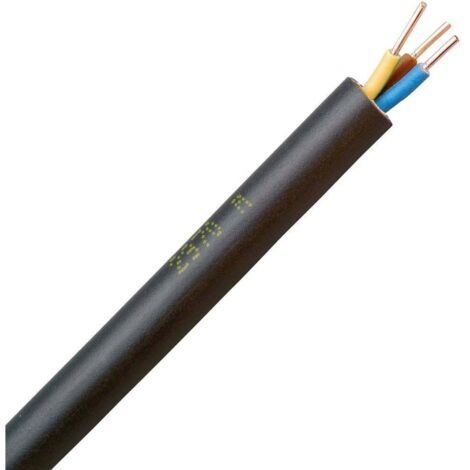 Câble souterrain Kopp 153325009 NYY-J 3 G 1.5 mm² noir 25 m