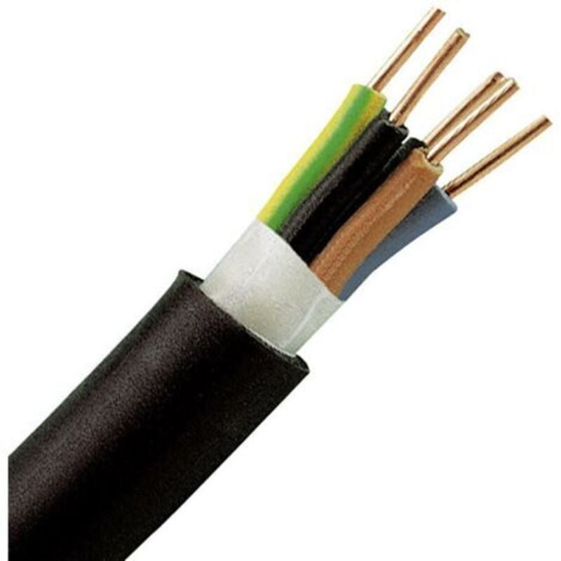 Kopp - Câble souterrain 157425044 nyy-j 5 g 1.5 mm² noir 25 m S949351