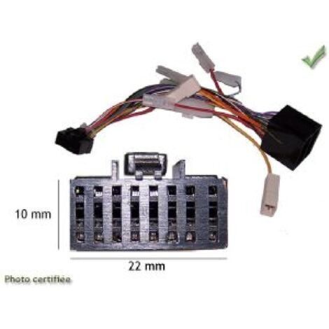 Cable Specifique compatible avec Autoradio ISO Alpine 16PIN 22x10 CDA CDE CDM CTM TDA TDM