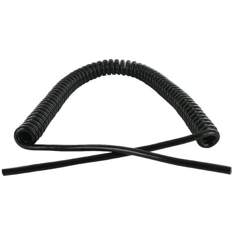Câble spiralé électrique 3 fils 1,5mm² – Longueur 10m – Polyuréthane résistant aux UV et chaleur – Pour applications industrielles - KAS1002
