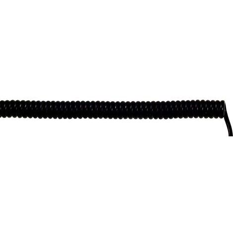 Câble spiralé LAPP UNITRONIC® SPIRAL 73220221 200 mm / 800 mm 6 x 0.14 mm² noir 1 pc(s) X72994
