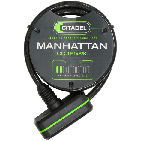 Câble spiralé noir Citadel 150 cm (CC 150/8/K)
