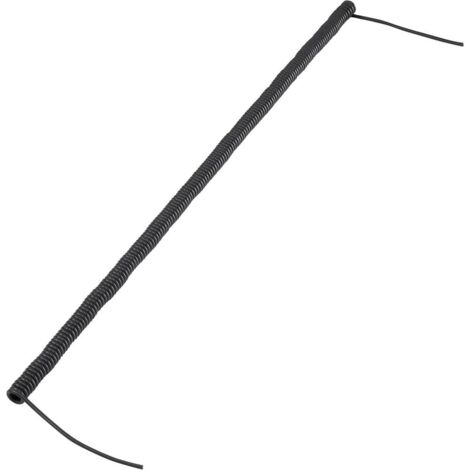 Câble spiralé TRU COMPONENTS 1570977 170 mm / 500 mm 2 x 0.12 mm² noir 1 pc(s) S470441