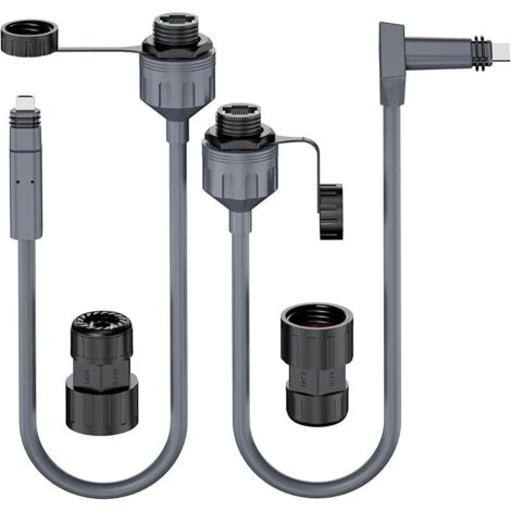 Câble Starlink Gen 2 Haute Performance, Charge D'Alimentation Pour Starlink Gen 2, 0,5 M, Pour Transmission De Données Standard V2 Haute Vitesse Intérieure Et Extérieure (Tête Droite + Coude Du Tuyau)