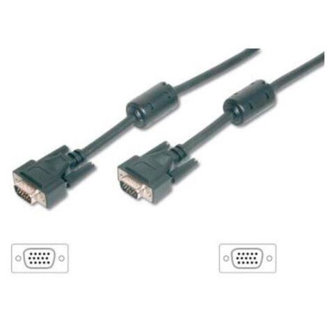 CABLE SVGA EQUIP 3COAX MACHO - MACHO 15M CON FERRITAS 118815