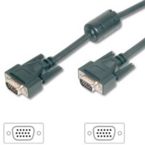 CABLE SVGA EQUIP 3COAX  MACHO - MACHO 1.8M CON FERRITA 118817