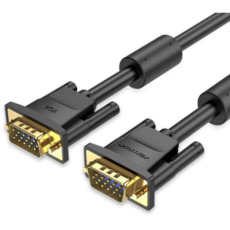 Cable SVGA Vention DAEBF/ VGA Macho - VGA Macho/ 1m/ Negro