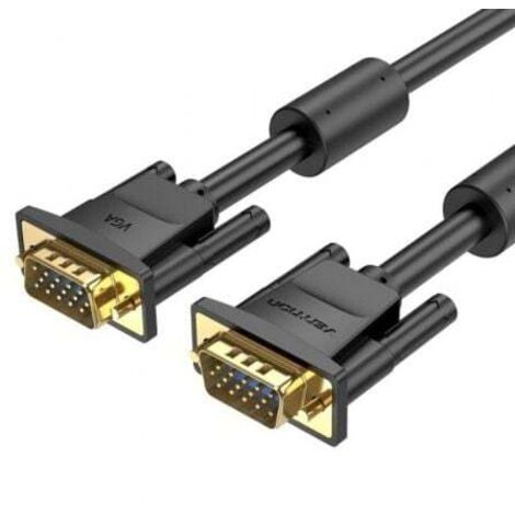 Cable SVGA Vention DAEBJ/ VGA Macho - VGA Macho/ 5m/ Negro