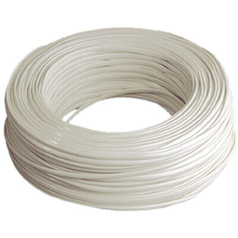 Cable telefónico manguera plana carrete de 100 Electro Dh 49.050/4/M, color marfil, 8430552031993