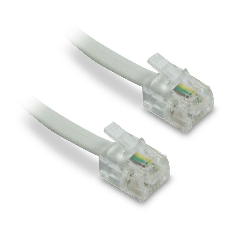 

Metronic 483537 - Cable telefónico RJ11 macho / macho 5 m - Blanco