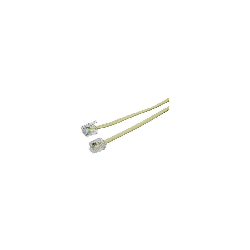 

Bq Cables - Cable Telefono RJ11-6P4C Blanco (7 M.)