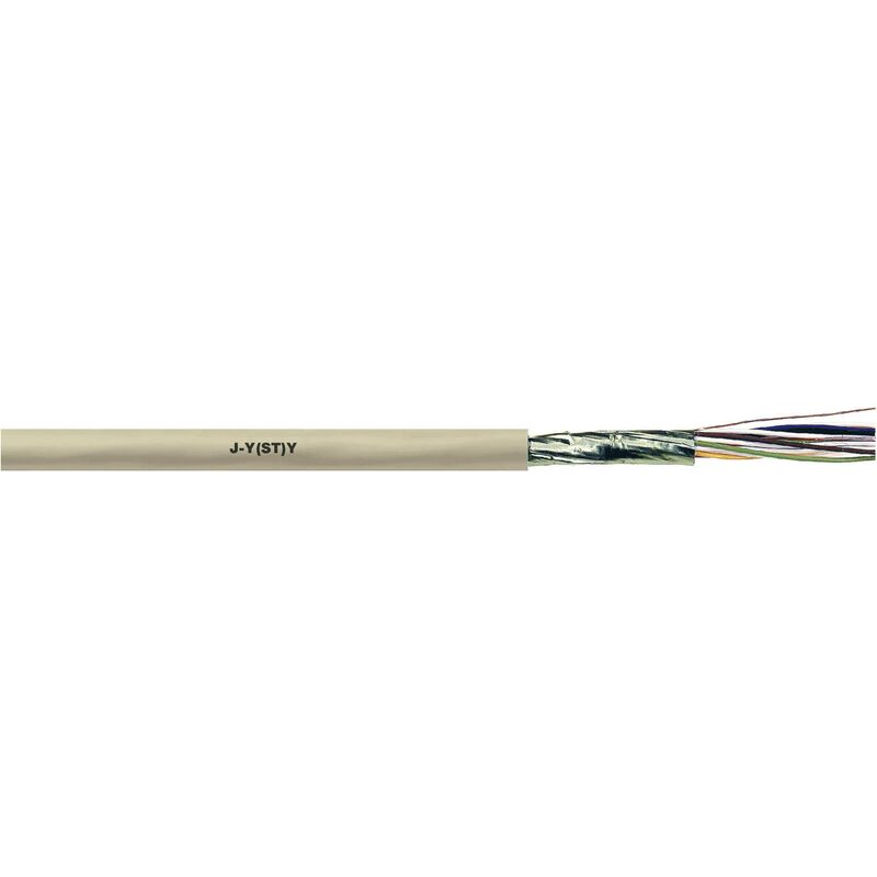 LAPP 1591301/100 Câble téléphone J-Y(ST)Y 2 x 2 x 0.6 mm gris 100 m V520641