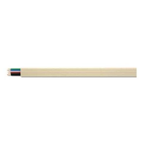 Câble Téléphonique 6 Poly Plate AWG 28 Blanc