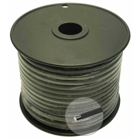 Câble Téléphonique 6 Poly Plate AWG 28 Noir