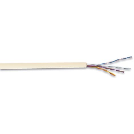 Câble téléphonique PTT 298 4P0,6 ivoire en couronne de 100 mètres