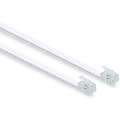 Câble téléphonique RJ11 mâle/mâle 15 m