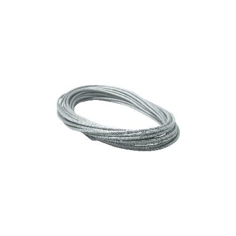 Câble de tension pour luminaires suspendus - 12 mètres - Ø 6 mm - Gris clair