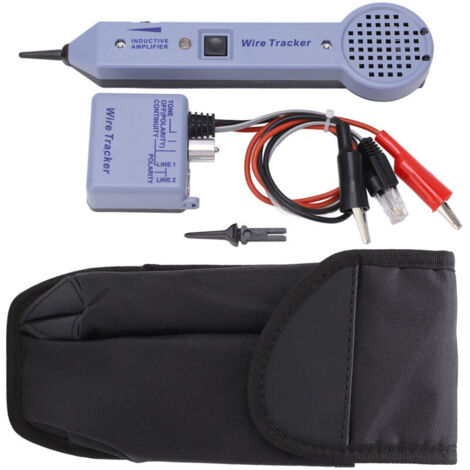 Cable Tester, Cable Tester, Induction Amplifier, Portable Cable Sound Detector for Line Tracing, Short Circuit Testing, Free, Occupied, Detection