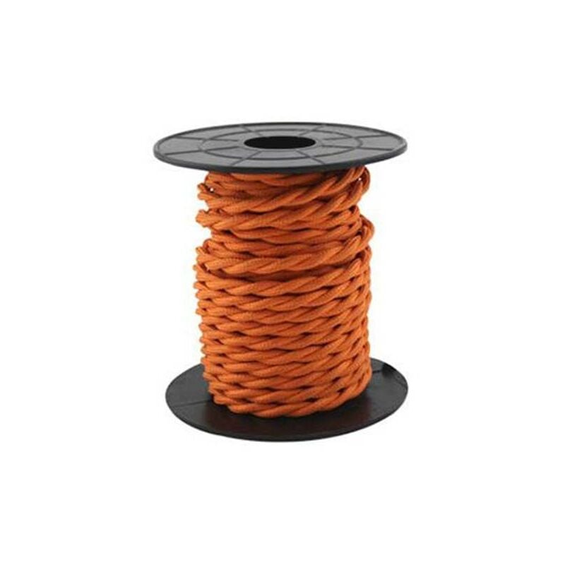 

Cable textil trenzado 10M naranja