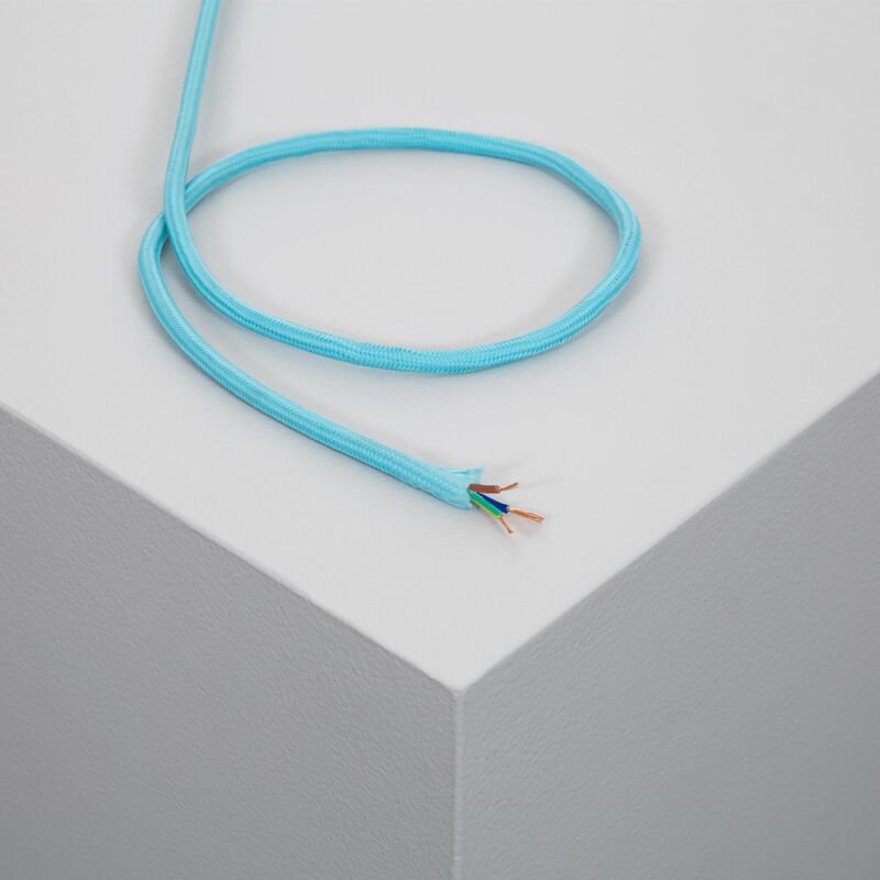 

Cable Textil Eléctrico Azul 2m - 2m