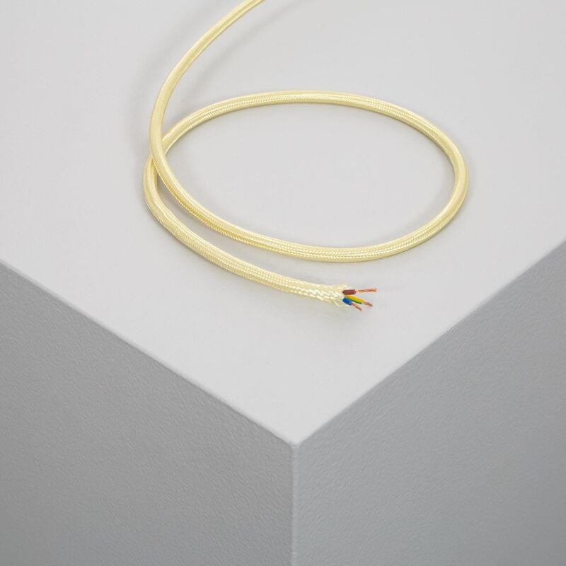 

Cable Textil Eléctrico Dorado 2m - 2m