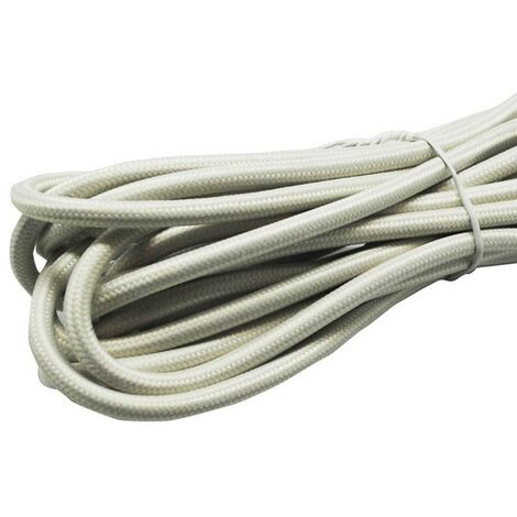 Cable textil marfil