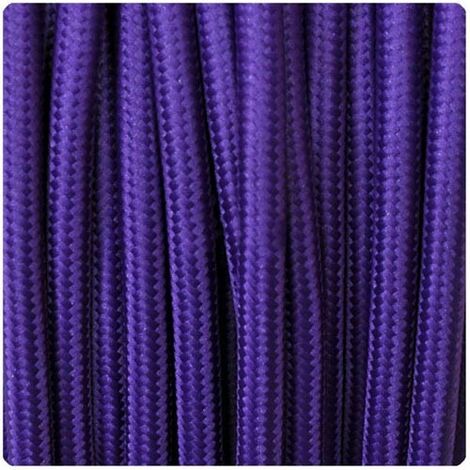 Cable textil morado