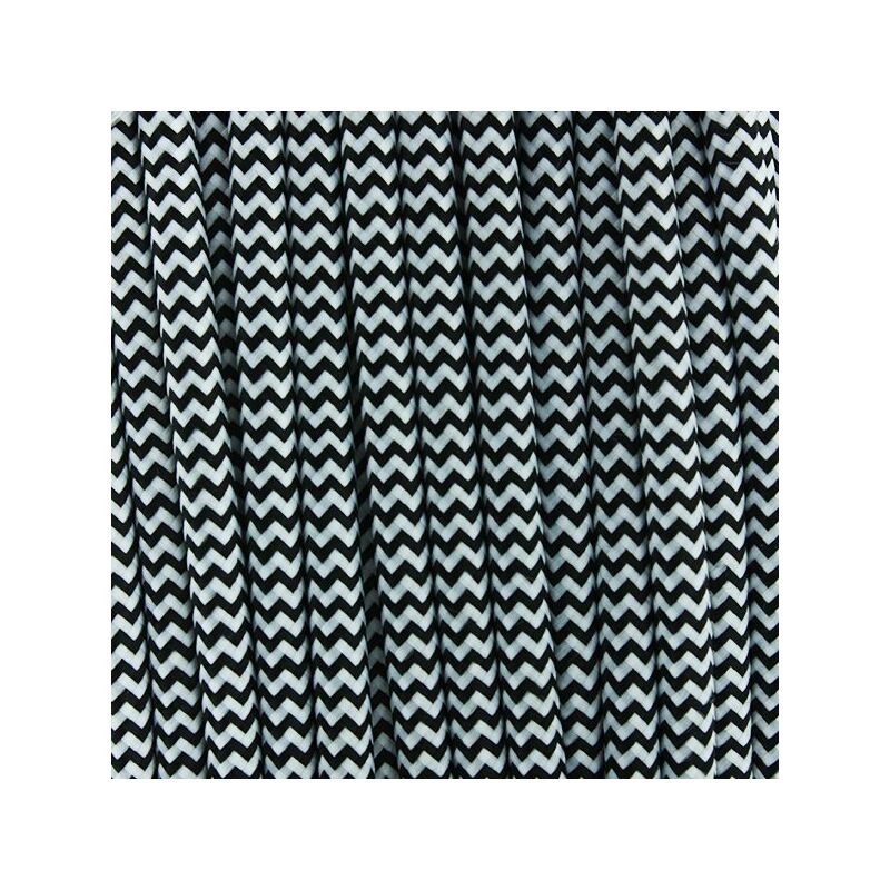 

Cable Textil Negro/Blanco (25 Metros) Blanco,Negro | IluminaShop
