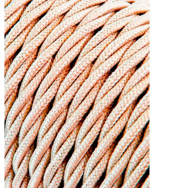 

EDM Cable textil trenzado 2x0.75mm 25mts c-15 beige seda euro/mts