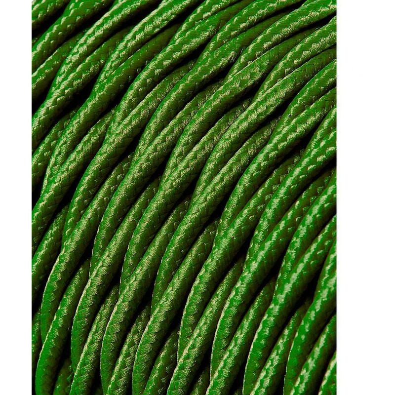 

Cable textil trenzado 2x0,75mm 25mts c-18 verde seda euro/mts - EDM