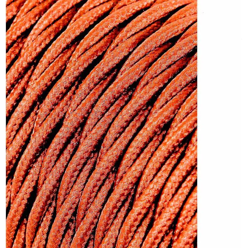 

EDM Cable textil trenzado 2x0,75mm 25mts c-20 marron seda euro/mts
