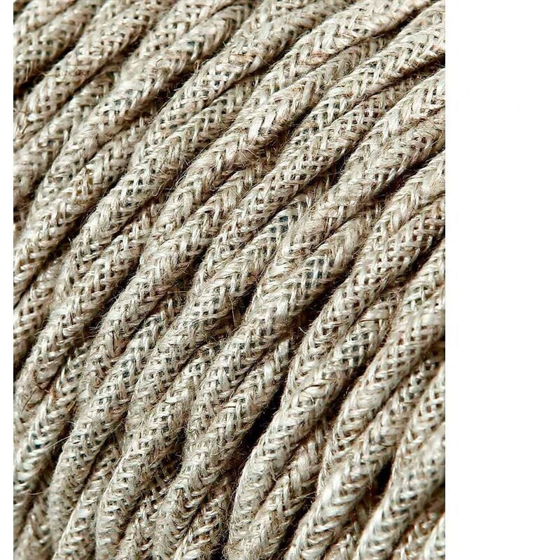 

EDM Cable textil trenzado 2x0,75mm 25mts lino euro/mts