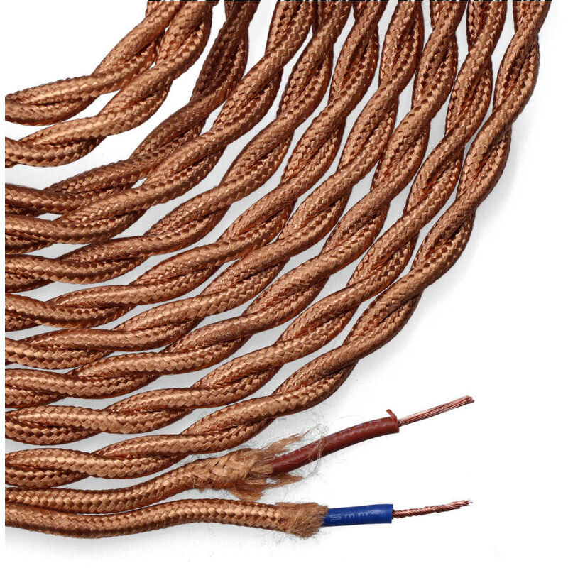 

Cable Textil Trenzado 2X0.75Mm C-12 Oro Seda 5M - NEOFERR..