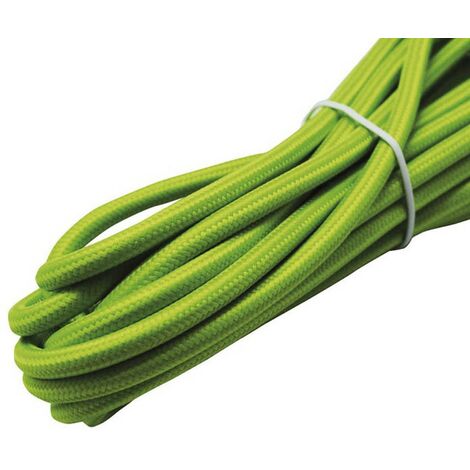 Cable textil verde
