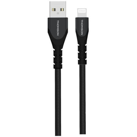 Câble - THOMSON - Charge et données - USB-A vers Lightning - Certifié MFI - 3 A - 1,5 m