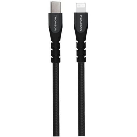 Câble - THOMSON - Charge et données - USB-C vers Lightning 3A - Certifié MFI - 1,5 m