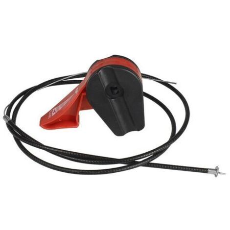 Cable Tondeuse Tondeuse Câble Universel d'Accélérateur Interrupteur Contrôle Jardin Machine Assemblage à Gazon de 39 Pouces Commande commutateur Machine Raccordement pour Guidon Moto (Red，1m)