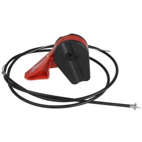 Cable Tondeuse Tondeuse Câble Universel d'Accélérateur Interrupteur Contrôle Jardin Machine Assemblage à Gazon de 39 Pouces Commande commutateur Machine Raccordement pour Guidon Moto (Red，1m)