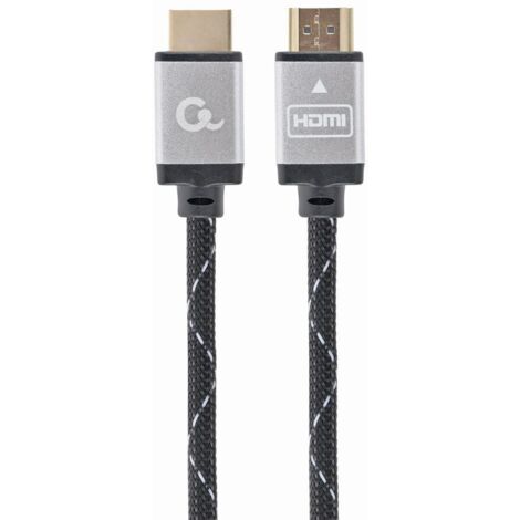 CABLE TRENZADO HDMI 2.0 4K 60HZ GEMBIRD SELECT PLUS CON ETHERNET 1.5M NEGRO